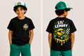 Lil’ Lemmy Drip Racer Tee – Kids Black Edition