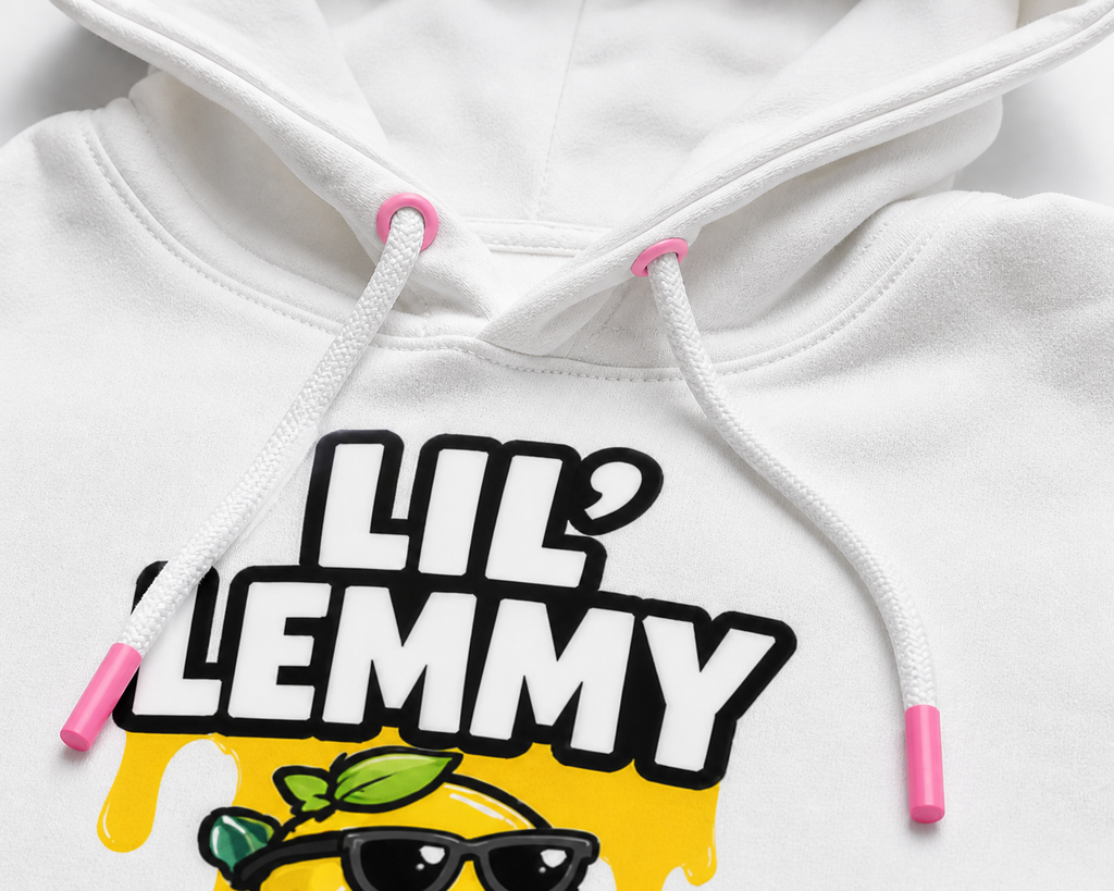 Lil’ Lemmy Drip Hoodie – White Edition